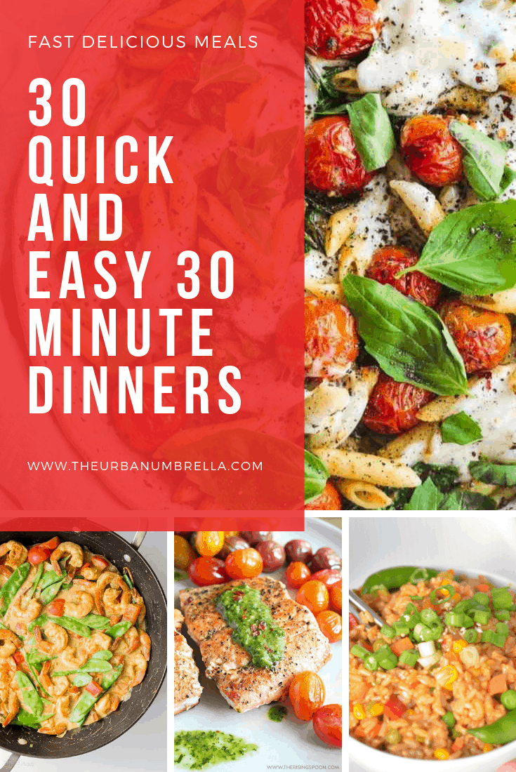 30 Quick and Easy 30 Minute Dinners