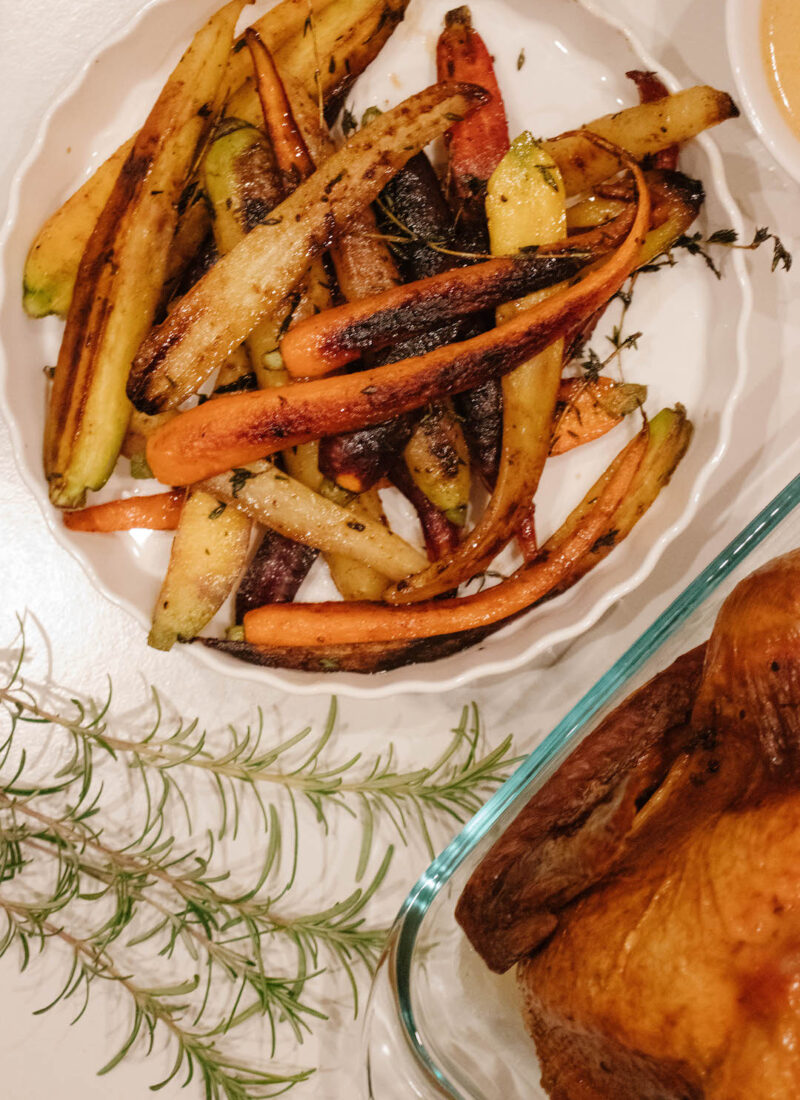 Sweet and Smoky Paprika Herb Roasted Carrots